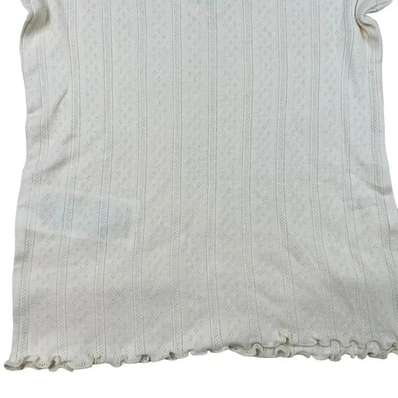 Vero Moda Short Sleeve V Neck Babydoll Style Top Birch Cream NEW Size XS - Picture 9 of 10